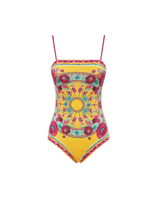 Elle Swimsuit Zodiac Placée Marigold in Supreme Lycra Elle Swimsuit Zodiac Placée Marigold In Supreme Lycra -Gustwillers Clothing Shop SWI0055LYC006ZOD01 OR05 7