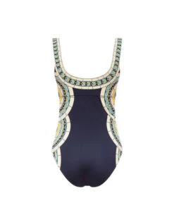 Sunset Suit Sleeveless Mudejar Placée Marigold In Supreme Lycra 5 Sunset Suit Sleeveless Mudejar Placée Marigold In Supreme Lycra -Gustwillers Clothing Shop SWI0059LYC006MUD01 OR05 6