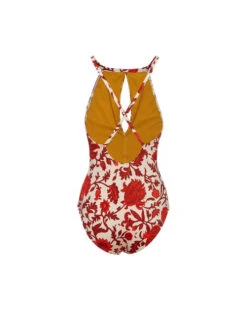 Fonda Swimsuit Dragonflower Mini Red In Lycra -Gustwillers Clothing Shop SWI0073LYC001DRE02 RE01 6