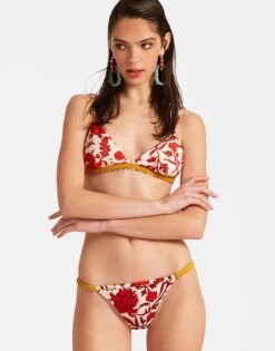 Fonda Bottom Dragonflower Mini Red In Lycra -Gustwillers Clothing Shop SWI0075LYC001DRE02 RE01 2