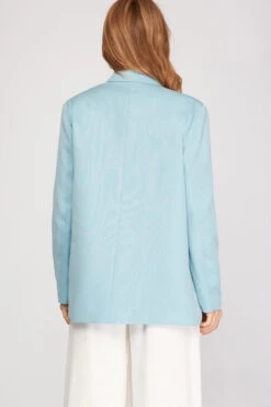 She + Sky Double Breasted Blazer 2 She + Sky Double Breasted Blazer -Gustwillers Clothing Shop She Sky Double Breasted Blazer LTBLUE 2 60884.1711480266