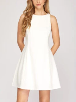 Fashion Clothing -Gustwillers Clothing Shop She Sky Heavy Knit A Line Dress OFFWHITE 1 89553.1711039919