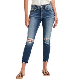 Silver Avery Skinny Crop