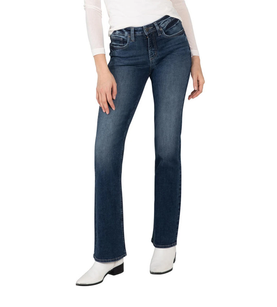 Silver Curvy High Bootcut Silver Curvy High Bootcut -Gustwillers Clothing Shop Silver Curvy High Bootcut S 1 77069.1711657454