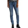 Silver Suki Mid Rise Slim Jean