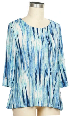 Southern Lady 3/4 Sleeve Print Top - 474B