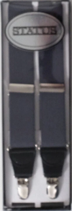 Status Drop Clip Suspenders -Gustwillers Clothing Shop Status Drop Clip Suspenders GREY 1 01175.1710943487