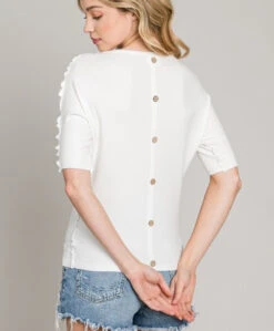 Super Soft Ruffled Dolman Top -Gustwillers Clothing Shop Super Soft Ruffled Dolman Top OFFWHT 3 28919.1711566085