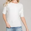 Super Soft Ruffled Dolman Top