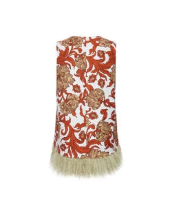 La Scala Top Reef White In Shot Cotton With Feathers 4 La Scala Top Reef White In Shot Cotton With Feathers -Gustwillers Clothing Shop TOP0013COT005REE01 WH01 8