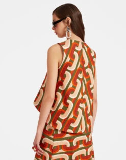 La Scala Top Prometheus Pale Pink In Shot Cotton -Gustwillers Clothing Shop TOP0016COT005EUS01 PI02 2