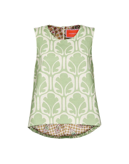 La Scala Top Grove in Shot Cotton La Scala Top Grove In Shot Cotton -Gustwillers Clothing Shop TOP0016COT005GRV01 GR05 5