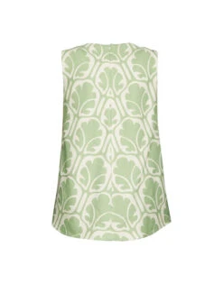 La Scala Top Grove In Shot Cotton 4 La Scala Top Grove In Shot Cotton -Gustwillers Clothing Shop TOP0016COT005GRV01 GR05 6