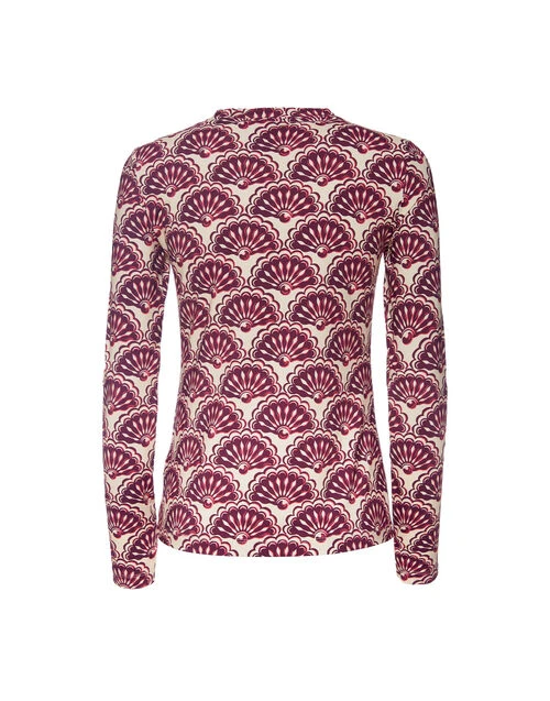 Crew Top Fans Purple in Skinny Jersey Crew Top Fans Purple In Skinny Jersey -Gustwillers Clothing Shop TOP0024JER005FAN01 PU01 5