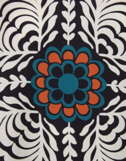 Make An Exit Top Mix Tiles Placée Black In Silk Twill -Gustwillers Clothing Shop TOP0117SIL006MIX01 BL01 3