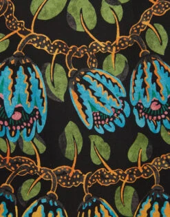 Boho Blouse Eve Black In Crepe De Chine -Gustwillers Clothing Shop TOP0132CRE005EEC01 BL01 8