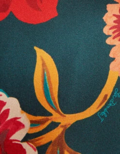 Palazzo Pants Hottie Emerald In Silk Twill -Gustwillers Clothing Shop TRO0003SIL001HOT01 GR04 7