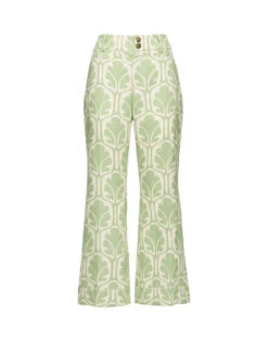 Hendrix Pants Grove In Shot Cotton -Gustwillers Clothing Shop TRO0014COT005GRV01 GR05 5