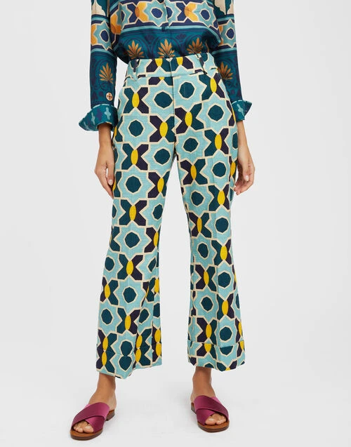 Hendrix Pants Plaza Light Blue in Shot Cotton Hendrix Pants Plaza Light Blue In Shot Cotton -Gustwillers Clothing Shop TRO0014COT005PLA01 BU01 2