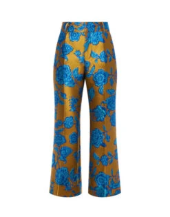 Hendrix Pants Hottie Turquoise In Jacquard -Gustwillers Clothing Shop TRO0014JCQ073HOT02 BU08 5