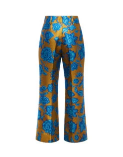 Hendrix Pants Hottie Turquoise In Jacquard -Gustwillers Clothing Shop TRO0014JCQ073HOT02 BU08 6