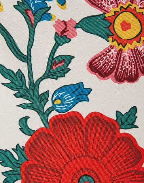 Palazzo Pants Dragonflower Placée Multicolor in Silk Twill Palazzo Pants Dragonflower Placée Multicolor In Silk Twill -Gustwillers Clothing Shop TRO0026SIL001DRE05 MU01 9