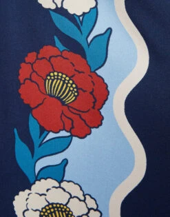 Palazzo Pants Whitsun Placée Blue In Silk Twill -Gustwillers Clothing Shop TRO0026SIL006FSK03 BU03 9