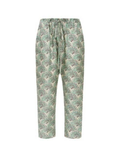 Drawstring Pants Fans Mint In Silk Twill 3 Drawstring Pants Fans Mint In Silk Twill -Gustwillers Clothing Shop TRO0053SIL001FAN01 GR11 5