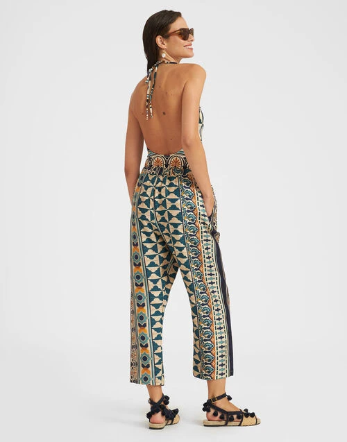 Drawstring Pants Casareale Small Placèe Cream in Silk Twill Drawstring Pants Casareale Small Placèe Cream In Silk Twill -Gustwillers Clothing Shop TRO0053SIL001REA02 WH03 1