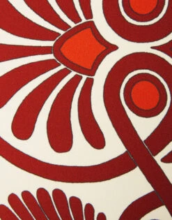 Stretch Pants Medallion Placée Cream In Envers Satin -Gustwillers Clothing Shop TRO0054VIS011MED01 WH03 9