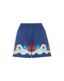 Pull-Up Shorts Whitsun Placée Blue In Cotton Poplin 3 Pull-Up Shorts Whitsun Placée Blue In Cotton Poplin -Gustwillers Clothing Shop TRO0060COT015FSK03 BU03 5
