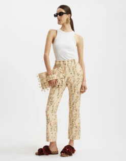 24/7 Pants Primavera Cream In Tweed