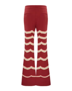 Saturday Night Pants Fans Placée Red In Envers Satin -Gustwillers Clothing Shop TRO0071VIS011FAN03 RE01 5