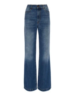 Flare Jeans Blue In Denim 3 Flare Jeans Blue In Denim -Gustwillers Clothing Shop TRO0096DEN006SOLID BU03 5