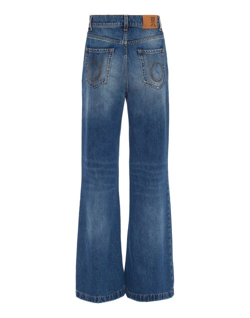 Flare Jeans Blue in Denim Flare Jeans Blue In Denim -Gustwillers Clothing Shop TRO0096DEN006SOLID BU03 6
