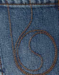 Flare Jeans Blue In Denim 5 Flare Jeans Blue In Denim -Gustwillers Clothing Shop TRO0096DEN006SOLID BU03 7