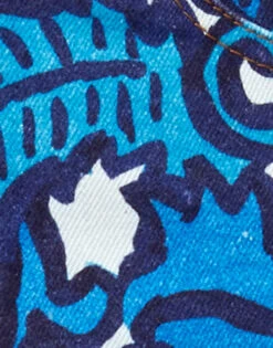 Fancy Crop Jeans (With Feathers) Anemone In Denim -Gustwillers Clothing Shop TRO0097DEN001ANE01 BU03 9