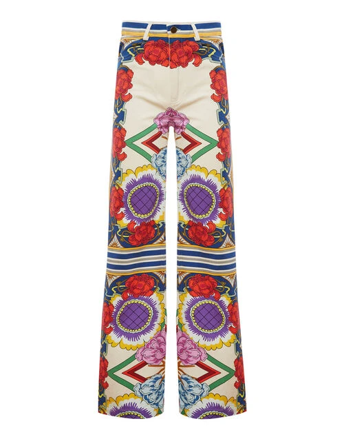 Flare Jeans Taormina Placée Rust in Denim Flare Jeans Taormina Placée Rust In Denim -Gustwillers Clothing Shop TRO0099COT046LRT01 WH04 4