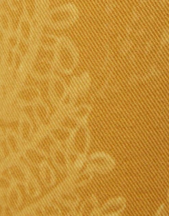 Fancy Crop Jeans Sicomore Yellow In Laser-Printed Denim With Fringe 6 Fancy Crop Jeans Sicomore Yellow In Laser-Printed Denim With Fringe -Gustwillers Clothing Shop TRO0108DEN001SIC03 OR06 6