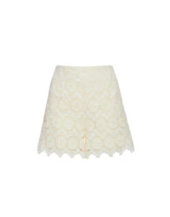 Margarita Shorts Evil Eye Ivory In Macrame 5 Margarita Shorts Evil Eye Ivory In Macrame -Gustwillers Clothing Shop TRO0112EMB032EVI01 WH04 7