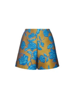 Margarita Shorts Hottie Turquoise In Jacquard -Gustwillers Clothing Shop TRO0112JCQ073HOT02 BU08 4