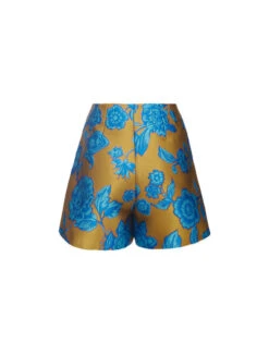 Margarita Shorts Hottie Turquoise In Jacquard -Gustwillers Clothing Shop TRO0112JCQ073HOT02 BU08 5