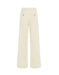 Loose Pants Creamy In Jacquard -Gustwillers Clothing Shop TRO0113JCQ076CRA01 WH03 6
