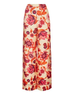 Pajama Pants Hottie Cream In Silk Twill 3 Pajama Pants Hottie Cream In Silk Twill -Gustwillers Clothing Shop TRO0116SIL001HOT01 WH03 4