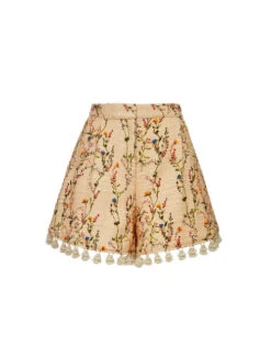 Playa Shorts Primavera Cream In Tweed With Tassels -Gustwillers Clothing Shop TRO0124COT051PRI01 WH03 4