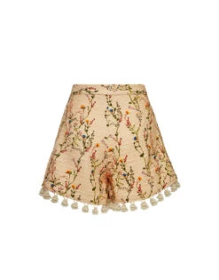 Playa Shorts Primavera Cream In Tweed With Tassels -Gustwillers Clothing Shop TRO0124COT051PRI01 WH03 5