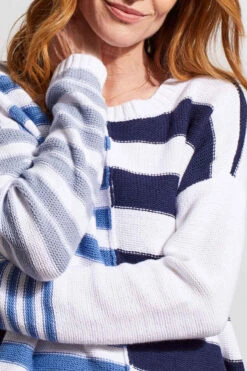 Tribal Blocked Striped Sweater 3 Tribal Blocked Striped Sweater -Gustwillers Clothing Shop Tribal Blocked Striped Sweater JETBLUE 3 71364.1712760018