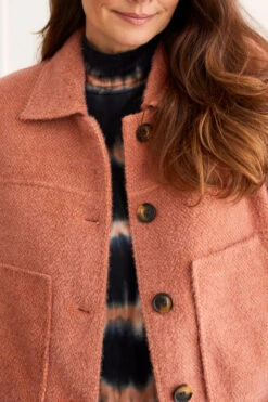 Tribal Button Front Jacket -Gustwillers Clothing Shop Tribal Button Front Jacket COPPER 4 09064.1710521215