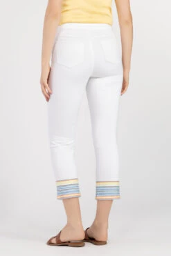 Tribal Embrodered Hem Capri -Gustwillers Clothing Shop Tribal Embrodered Hem Capri S 3 00619.1710450876