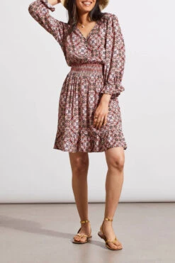 Tribal Embroidered Smocked Dress 2 Tribal Embroidered Smocked Dress -Gustwillers Clothing Shop Tribal Embroidered Smocked Dress PINKDUST 2 09073.1712762103